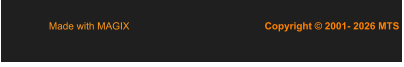 Copyright © 2001- 2026 MTS  Made with MAGIX